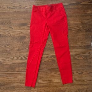 The Limited Red Straight Leg Pants